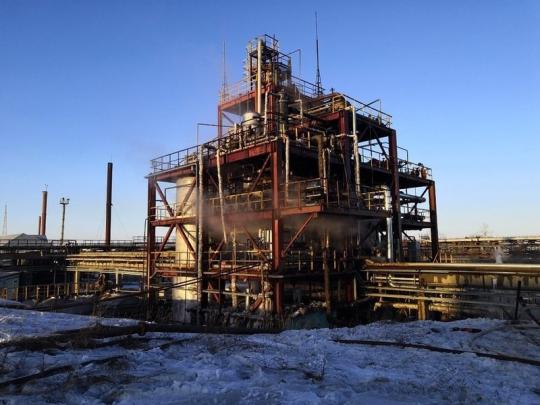 В Ангарске тушили пожар на установке по переработке нефти