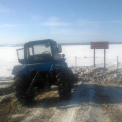 Ледовую переправу из Балаганска закрыли на Братском водохранилище