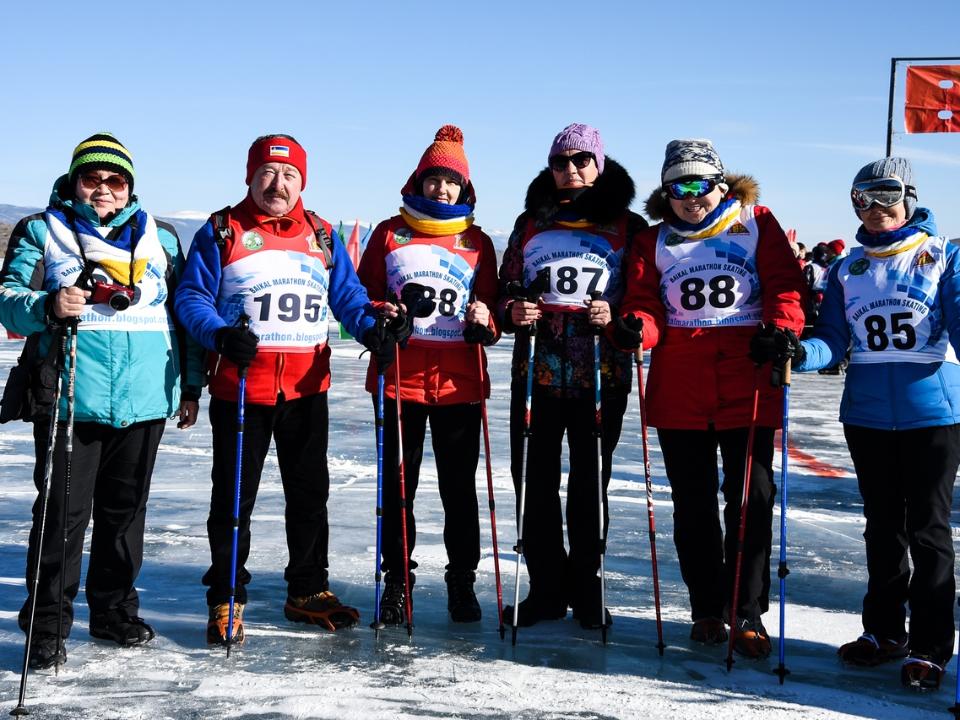 Соревнования по скандинавской ходьбе «Сарминский лёд» прошли на Байкале