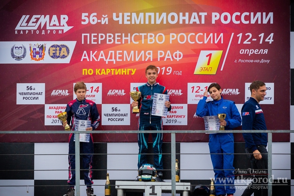 Гонщик из Братска Андрей Дубынин стал победителем первого этапа Чемпионата России по картингу