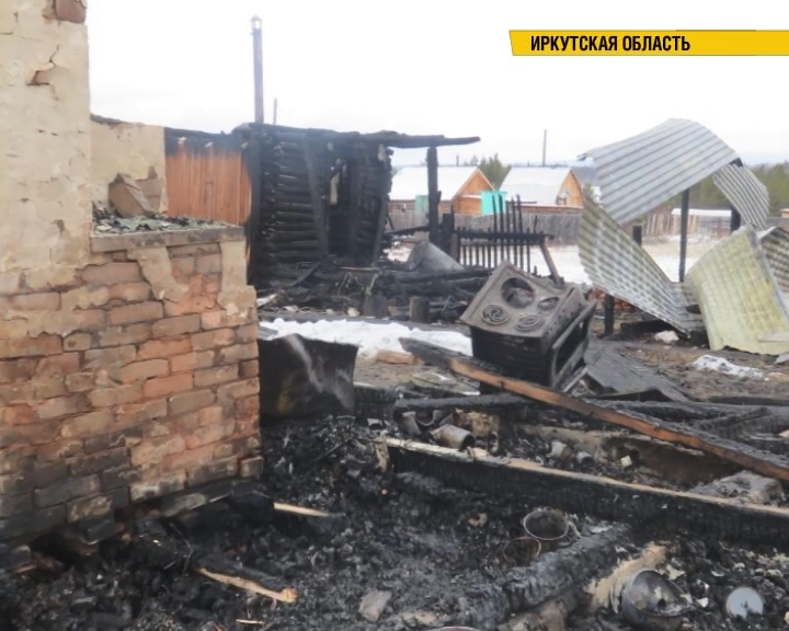 Два девятиклассника погибли на пожаре в поселке Радищев Нижнеилимского района