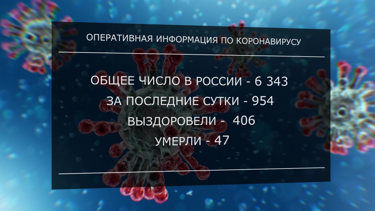 В России за сутки еще 954 человека заболели COVID-19