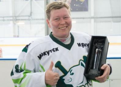 Форвард "Соболя" Елена Байлина получила приза самого вежливого игрока финала Лиги женского хоккея