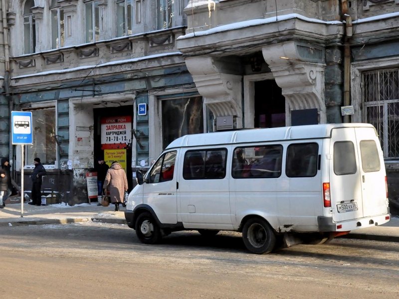 Маршрутка №23 сбила девушку в центре Иркутска