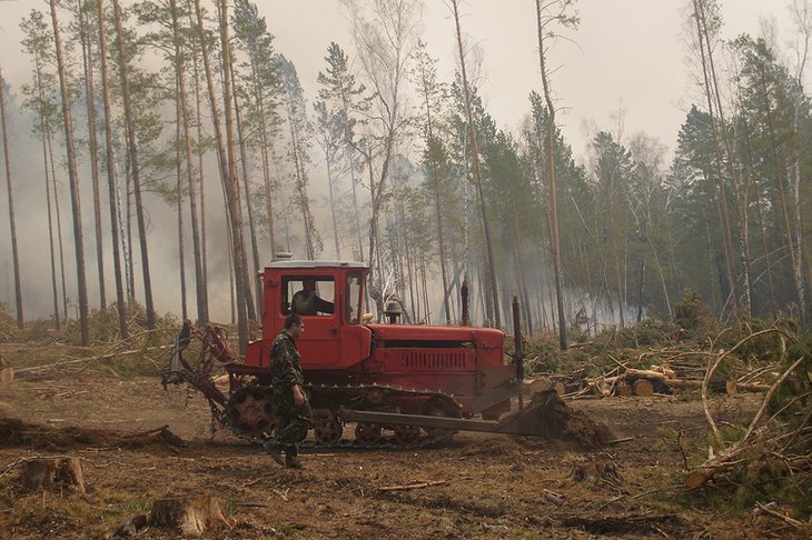 Девять лесных пожаров ликвидировали в Иркутской области за сутки