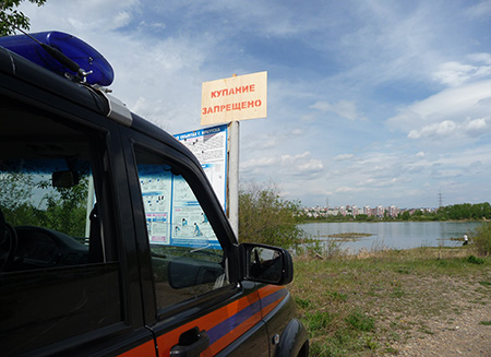 Информационные стенды о запрете купания установили у водоемов Иркутска