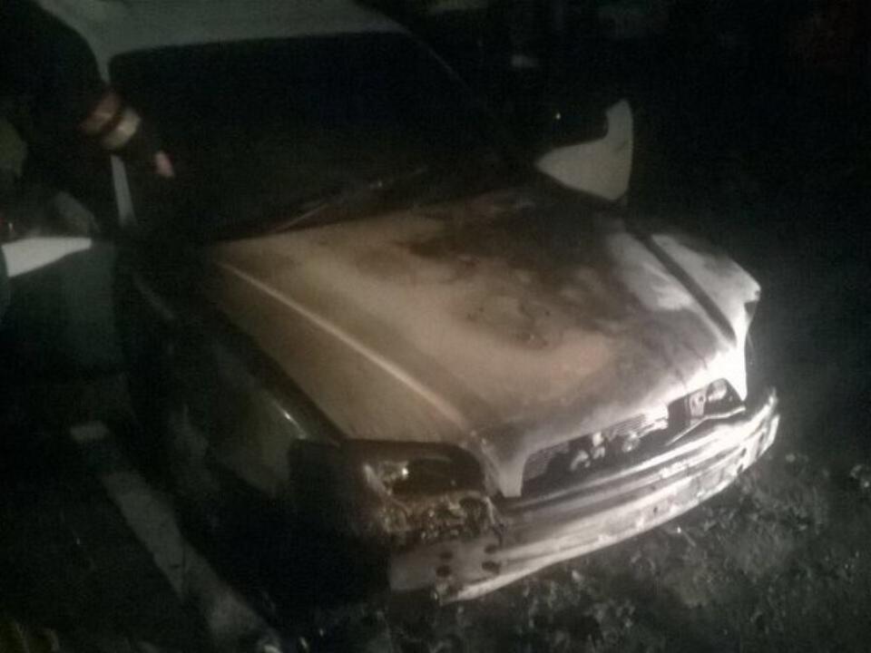 В Ангарске ночью сгорел Subaru Legacy