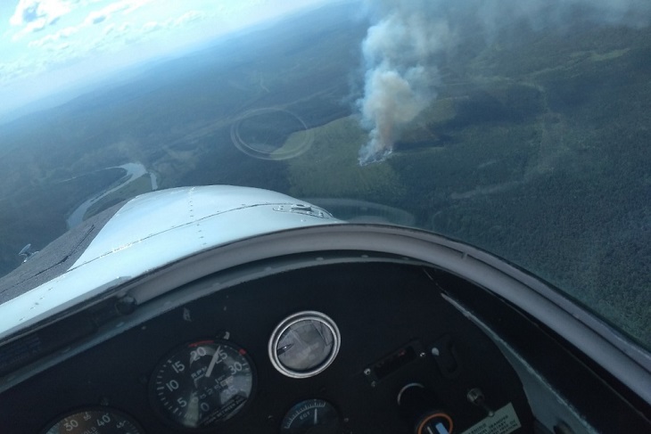 570 гектаров леса горит в Иркутской области