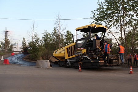 Ремонт дорог в Иркутске ведется в круглосуточном режиме