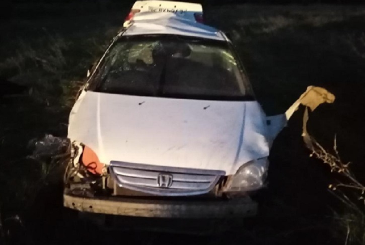 В Саянске перевернулся автомобиль с подростком за рулем