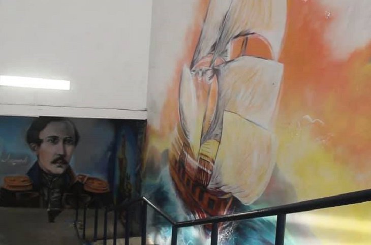 Граффити с изображением Лермонтова закрасили в Иркутске