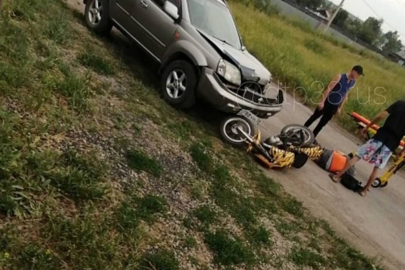 Водитель мотоцикла "Восход" пострадал в ДТП в Черемхове