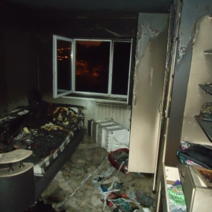 Иркутянин погиб на устроенном в собственной квартире пожаре