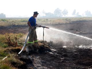 В районе Байкальского тракта под Иркутском загорелись торфяные поля
