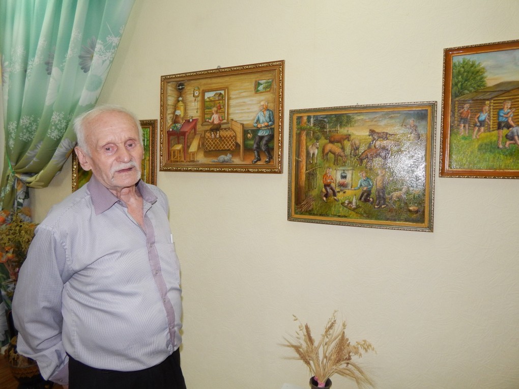 В Тайшете открылась выставка картин «Ностальгия» художника-самоучки Владимира Игольницына