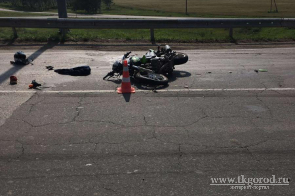 Мотоциклист погиб при столкновении с грузовиком в Усольском районе
