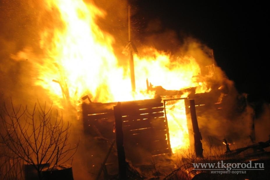 В Братске в результате пожара в дачной бане погиб человек