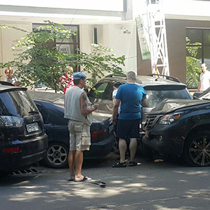 В центре Иркутска произошло ДТП с участием семи автомобилей