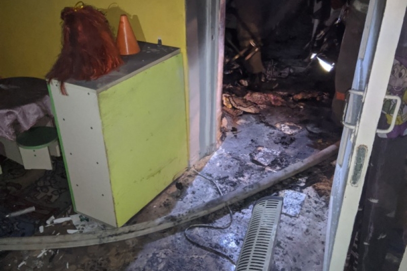 Детский сад горел в Братске в ночь на 15 сентября