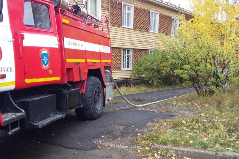 Пожар вспыхнул в здании администрации Усть-Илимского района Приангарья
