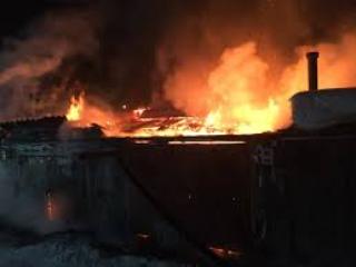 В Усолье-Сибирском сгорел технопарк