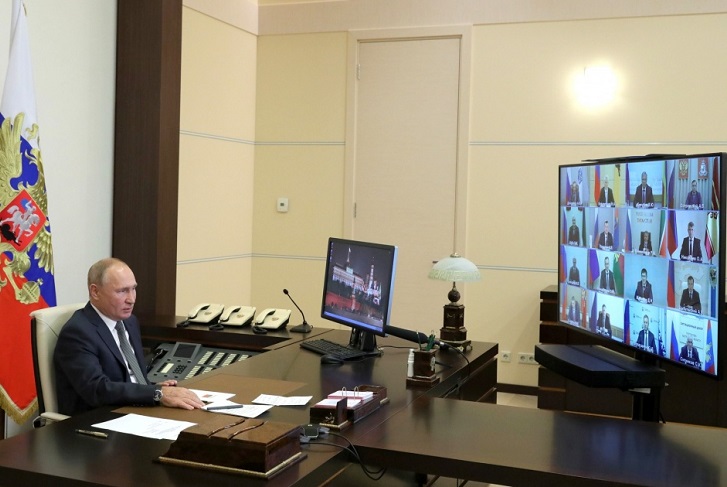 Игорь Кобзев принял участие в видеоконференции с Владимиром Путиным