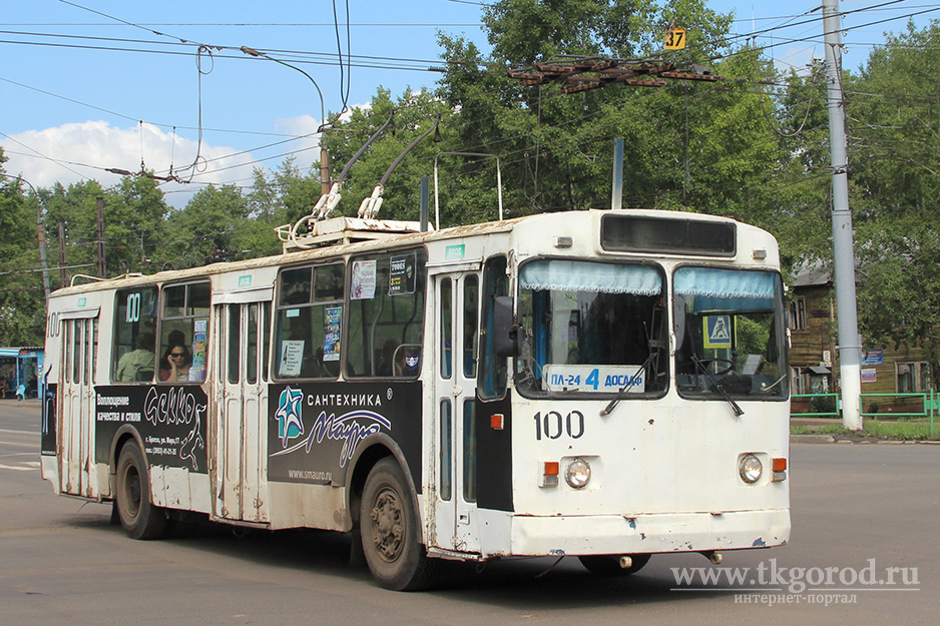 2 и 3 октября троллейбусы в Братске будут ходить по укороченному маршруту из-за ремонта теплосетей