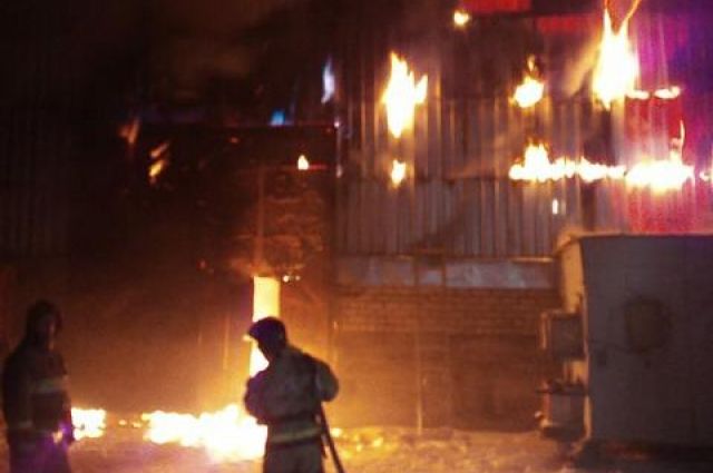 Цех по производству пеллет горел в Усть-Илимском районе
