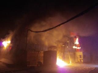 Цех по производству пеллет сгорел в Иркутской области