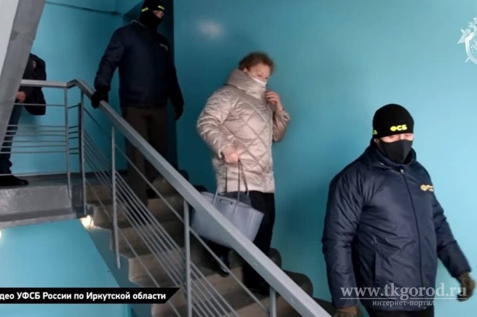 Следователи опубликовал видео задержания экс-главы минздрава Иркутской области Наталии Ледяевой