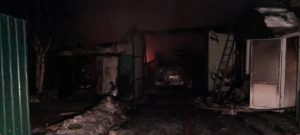 Два жилых дома сгорели в Иркутском районе