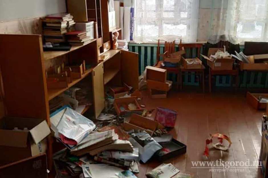 Полиция установила предполагаемого виновника в разгроме библиотеки посёлка Сосновый.