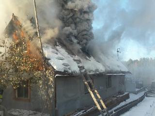 В Жигаловском районе произошел пожар в жилом доме