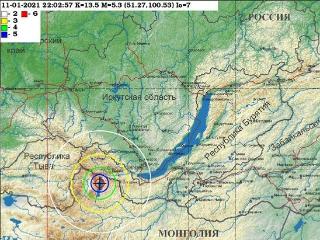 У российско-монгольской границы произошла серия сильных землетрясений