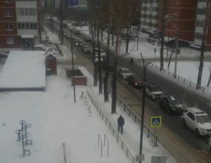 Большие пробки образовались в Иркутске днём 15 января