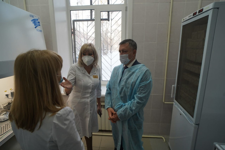 В Усолье-Сибирском открылась ПЦР-лаборатория для исследований тестов на COVID-19
