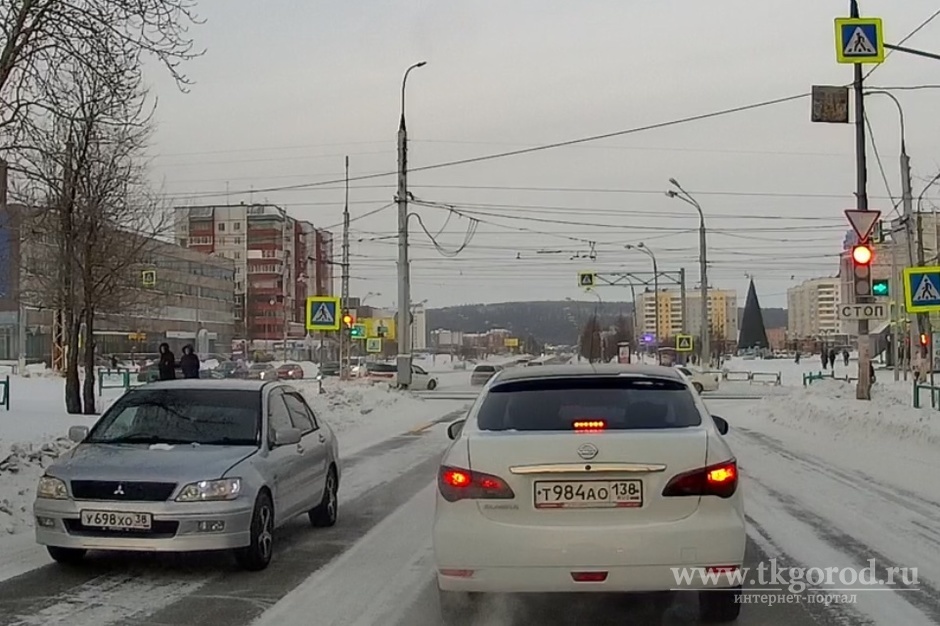 В Братске установлен водитель, проехавшийся по встречной полосе одной из городских дорог