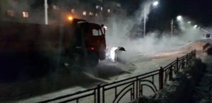 Коммунальная авария произошла на улице Мира в Иркутске вечером 27 января
