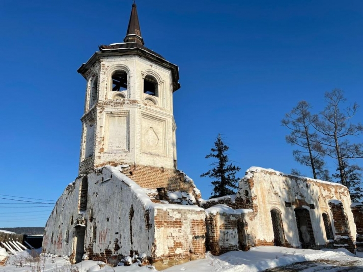 Один из самых старых каменных храмов начали восстанавливать в Иркутской области