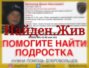 Пропавшего 12-летнего школьника в Шелеховском районе нашли живым