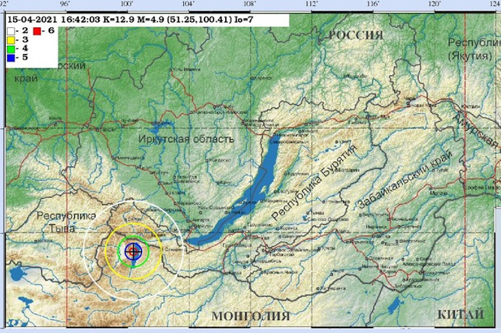 Землетрясение силой три балла почувствовали жители Иркутска ночью 16&nbsp;апреля