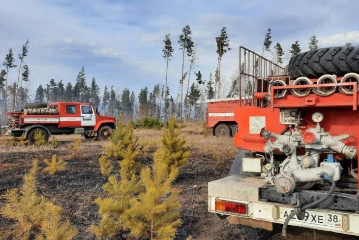 Три лесных пожара обнаружили и потушили в Иркутской области за выходные