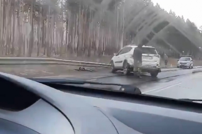 Две иномарки столкнулись на трассе "Сибирь" в Иркутской области