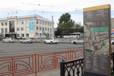 Новые информационные стелы для туристов появились на улицах Иркутска