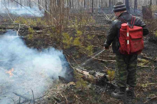 Лесной пожар произошел в Ольхонском районе 8 мая