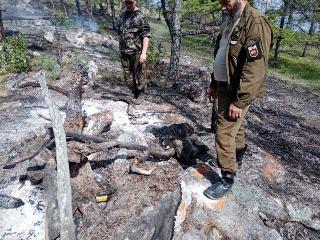 Пожар произошел в Прибайкальском нацпарке из-за безответственных туристов