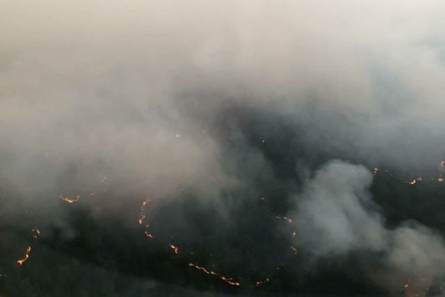 Один из самых крупных пожаров в Приангарье локализовали в Катангском районе