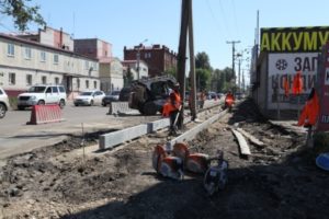 Ремонтные работы на улице Баррикад в Иркутске идут согласно графику