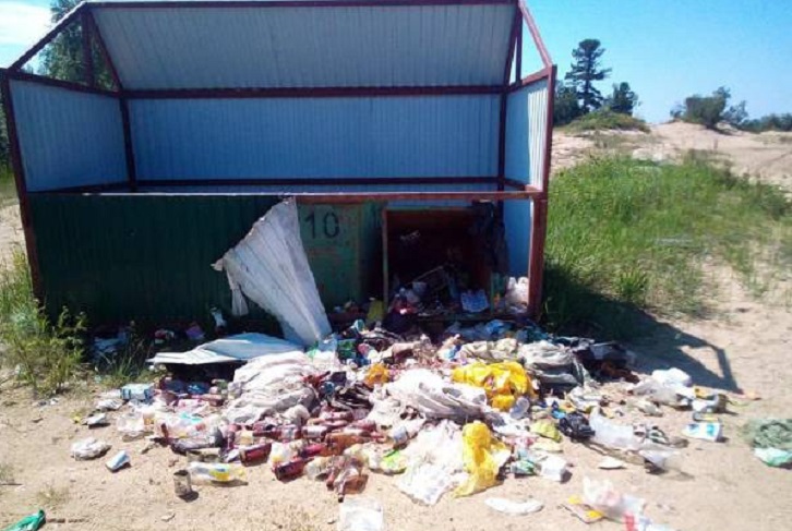 В Забайкальском нацпарке медведи громят мусорные площадки в поисках еды