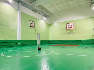 В Подъеланской школе завершился ремонт спортивного зала
